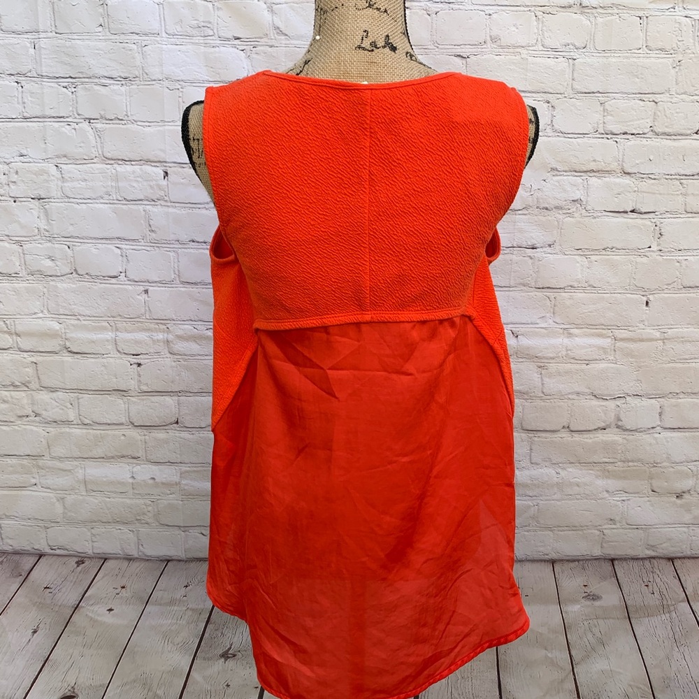 NWT Deletta shirt, vibrant orange.
